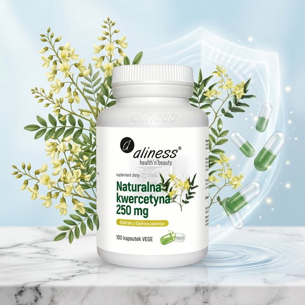 Aliness Naturalna Kwercetyna 250 mg 100 kapsułek