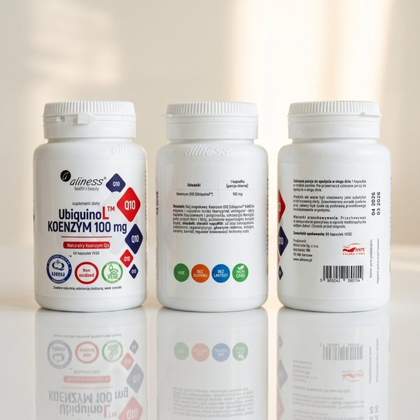 Aliness UbiquinoL Koenzym Q10 100 mg — etykieta